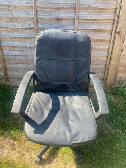 Photo of free Leather office chair (Bracknell RG42) #1