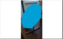 Photo of free Hexagonal Fliptop Table (Blue) (Walton Summit PR5) #1