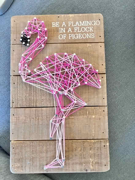 Photo of free Flamingo string art (North Oakland/Bushrod) #1