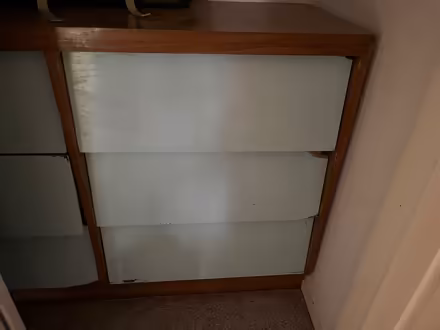 Photo of free Wooden dresser and Leather armchair (Rossmoor) #1