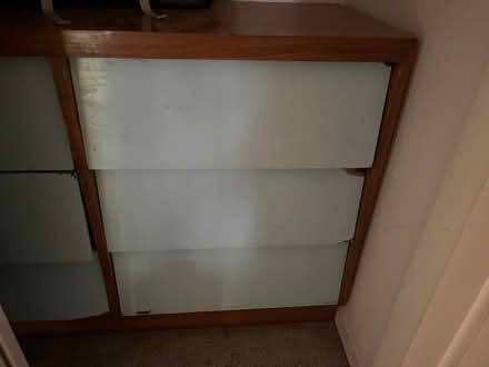 Photo of free Wooden dresser and Leather armchair (Rossmoor) #1