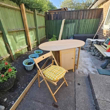 Photo of free Fold down dining table & chairs (Darlaston WS10) #3