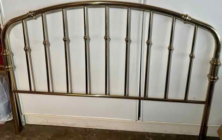 Photo of free Brass Queen-size Headboard (Deanza Oaks) #1
