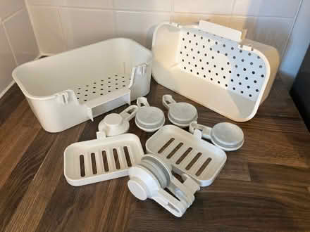 Photo of free IKEA plastic bathroom caddies and soap trays (Mile Oak BN41) #2