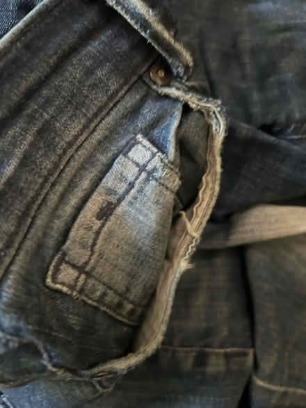 Photo of free mens jeans low riser, for scrap fabric (Shenley Fields B29) #2