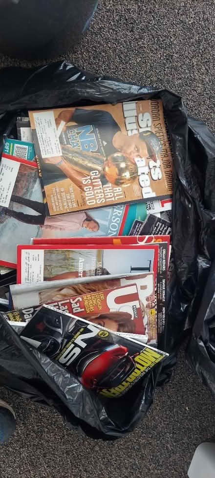 Photo of free Two trash bags full of magazines (Marin) #2