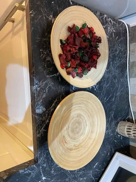 Photo of free Wood decorative/fruit baskets x 2 (Strawberry Hill TW1) #1