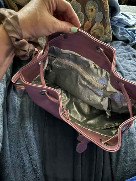Photo of free pink leather backpack-style purse (Chicago Edgewater) #1