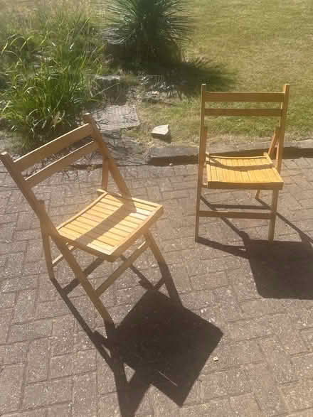 Photo of free Wooden Garden chairs (Ruislip HA4) #1