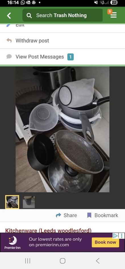 Photo of free Household items (Leeds woodlesford) #1