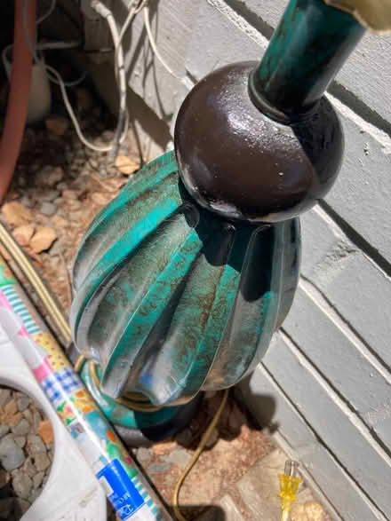 Photo of free Pretty green lamp (Foothill Boulevard Cupertino) #1