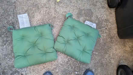 Photo of free Two green seat cushions (Loughton IG10) #1