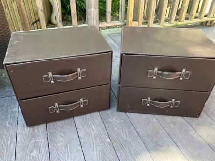 Photo of free Two “leather” and cardboard drawers (Culgaith CA10) #2