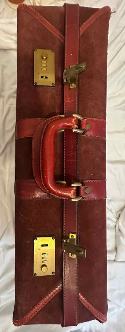 Photo of free Suede Suitcase (Fernhurst GU27) #3