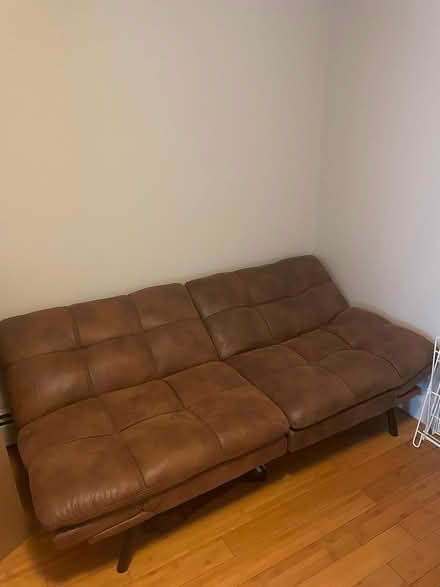 Photo of free Leather Convertible Futon (Bedstuy) #2
