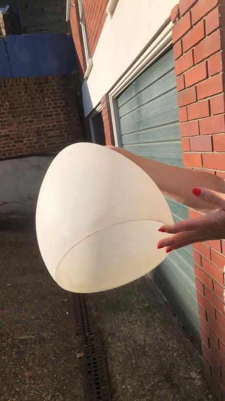 Photo of free White Glass Lamp Shade (North Kensington W10) #1