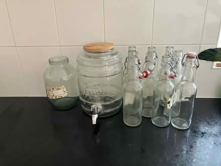 Photo of free Large Kilner drinks dispenser and bottles (Grange Park WA10) #1