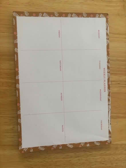 Photo of free Weekly planner (Balham, SW12) #1
