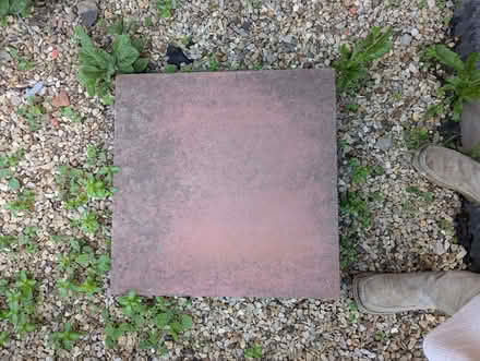 Photo of free 3 X garden slabs - pinkish colour, no chips or cracks (Grantham NG31) #3