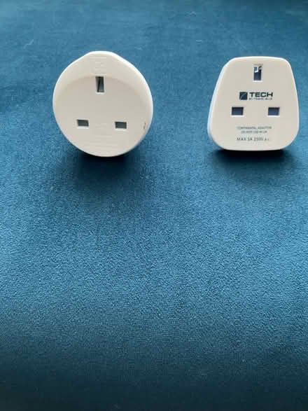 Photo of free 2 white plug socket adapters (Dagenham RM10) #1