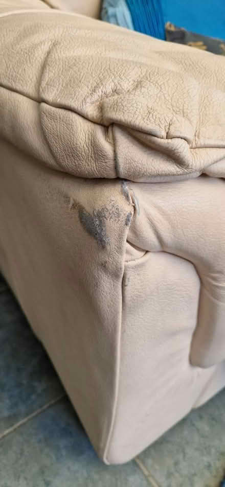 Photo of free 2-seater leather sofa (Cam, GL11) #2