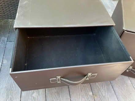 Photo of free Two “leather” and cardboard drawers (Culgaith CA10) #1