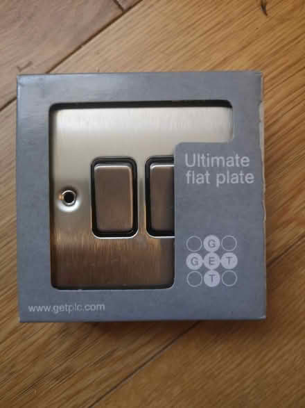 Photo of free 2-gang bruahed steel light switch (Streatham SW16) #1