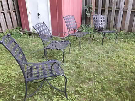 Photo of free 4 garden chairs (near Britannia Plaza) #1