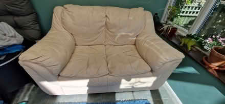 Photo of free 2-seater leather sofa (Cam, GL11) #1