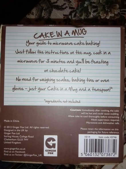 Photo of free Cake in a mug (Tonbridge) #2
