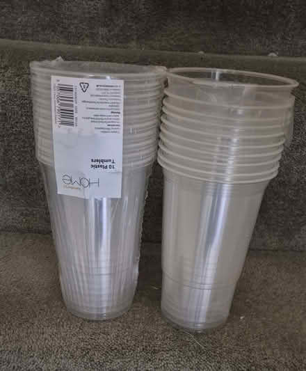 Photo of free 20 Large plastic tumblers (Ilford IG1) #1