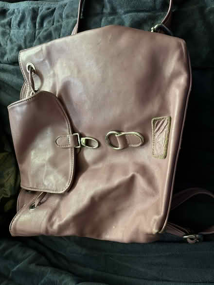 Photo of free pink leather backpack-style purse (Chicago Edgewater) #3