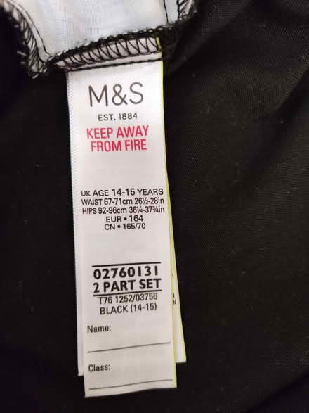 Photo of free M&S Girls' Black School Trousers (Bilton HG1) #2