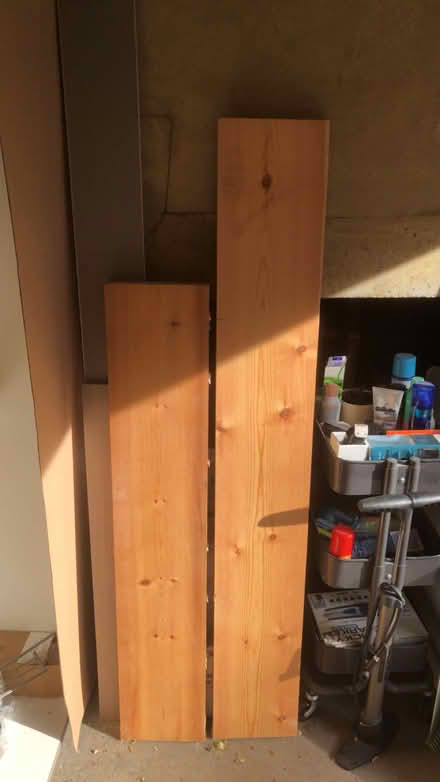 Photo of free 2 Pinewood Shelves (North Kensington W10) #1