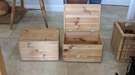 Photo of free 2 x Wooden boxes (Cranleigh) #1