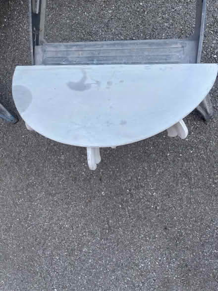 Photo of free Grey wooden shelf (Abbeymead) #1