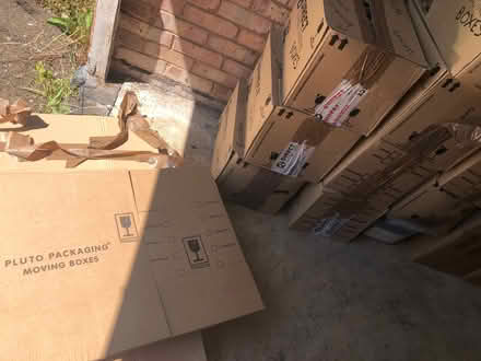 Photo of free Moving boxes cardboard (Stratford-upon-Avon CV37) #1