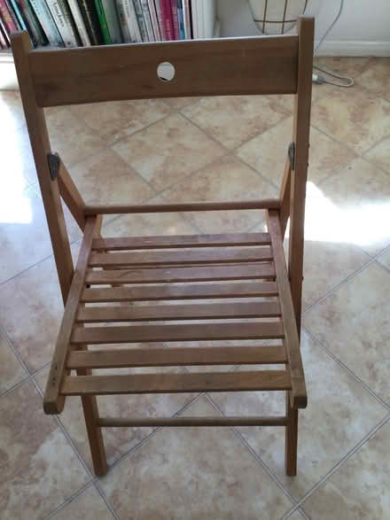 Photo of free IKEA folding wooden chair (Amersham Common HP7) #1