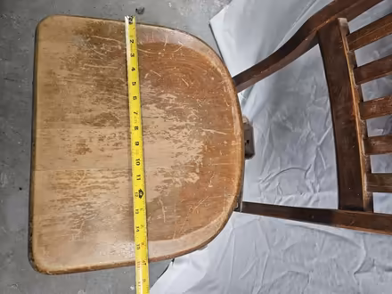 Photo of free Old wooden office/desk chair (Overland Rock Road & Brown) #3