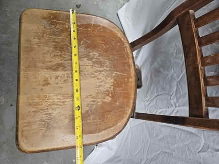 Photo of free Old wooden office/desk chair (Overland Rock Road & Brown) #3