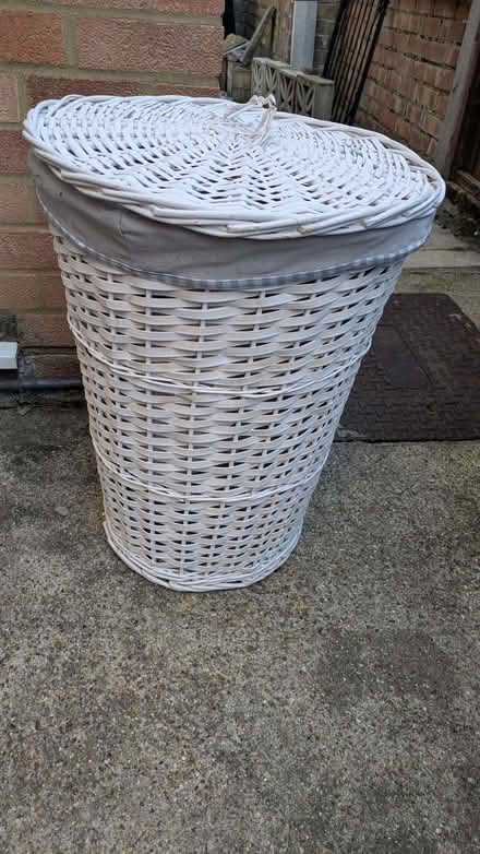 Photo of free Wicker laundry basket (Loughton IG10) #1