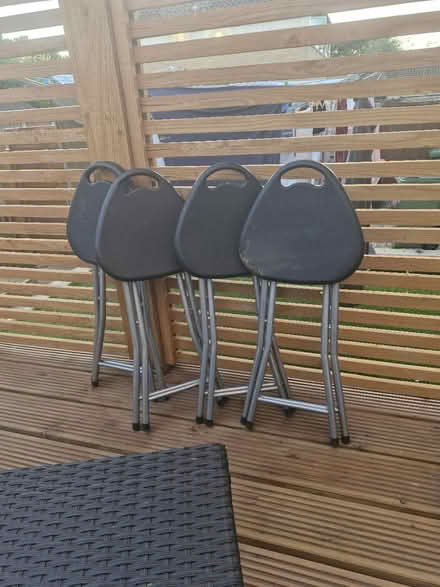 Photo of free 4 x foldable seats (MK15 downhead park) #1