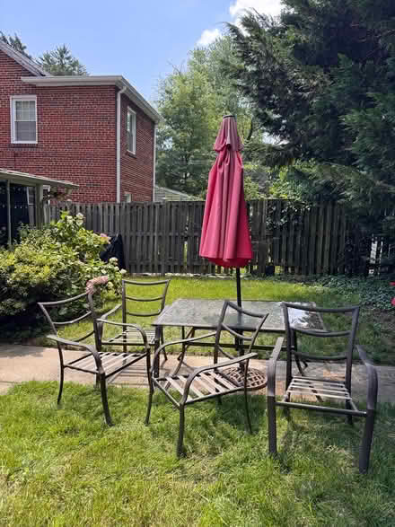 Photo of free Outdoor table set (Chevy Chase DC) #1