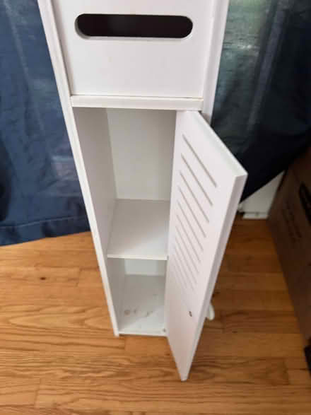 Photo of free Small white bathroom storage (Chevy Chase DC) #2