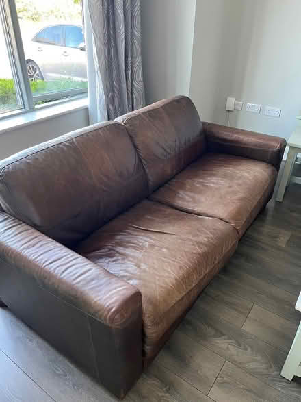 Photo of free Leather sofa (Bray) #1