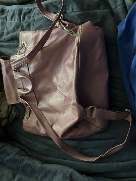 Photo of free pink leather backpack-style purse (Chicago Edgewater) #2