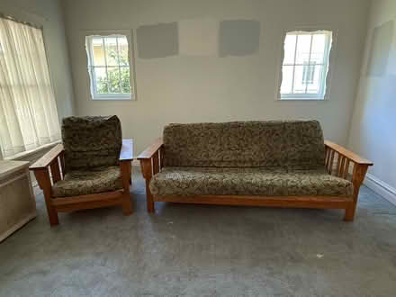 Photo of free LL Bean Futon Sofa and Chair (La Grange) #1