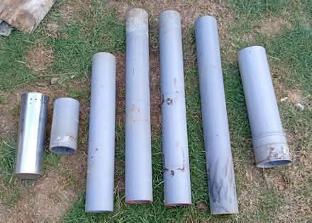 Photo of free 6 Grey Plastic Pipes (Harlington UB3) #1