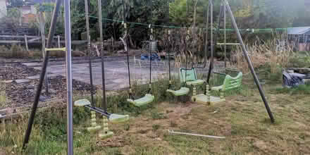 Photo of free Large children's swing set (Leeds LS13 bramley) #1