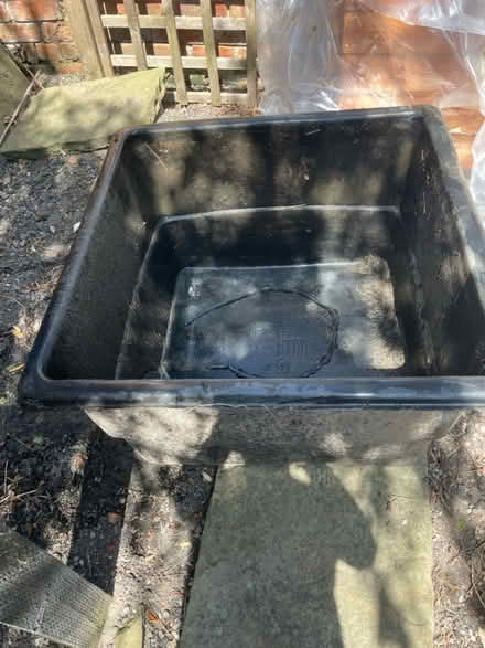 Photo of free Plastic pond tub (Stretford) #1